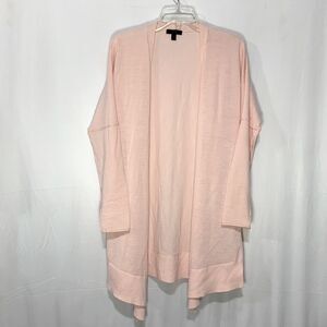 J. CREW Merino Wool open cardigan baby pink women’s size medium